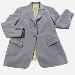 SFI Femme Blazer Womens 12 Camelhair Loro Piana Fabric Herringbone Pastel Purple